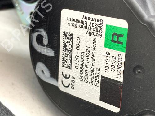 Front right seatbelt VOLVO S60 III (224) T4 | BP39363151I25 - Image 3