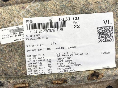 Front left panel VW GOLF VIII (CD1, DA1) 1.5 TSI | BP39293800C58 - Image 7