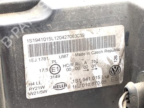 Left headlight VW UP! (121, 122, BL1, BL2, BL3, 123) 1.0 | BP39294590C28  - Image 5