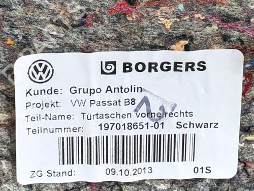 Høyre frontpanel VW PASSAT B8 Variant (3G5, CB5) 2.0 TDI | BP39297266C59 - Image 5