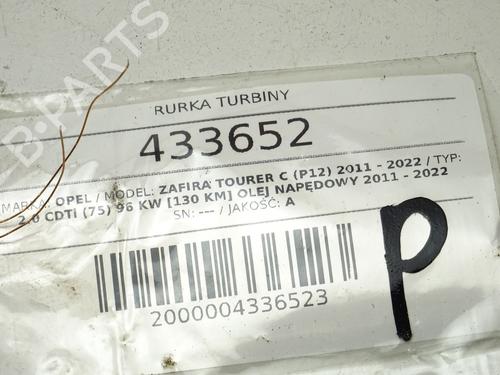 Pipe OPEL ZAFIRA TOURER C (P12) 2.0 CDTi (75) | BP39269179M125 - Image 3