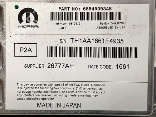 Electronic module JEEP GRAND CHEROKEE L V (WL) 3.6 4WD | BP39355691M83 - Image 4