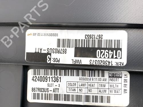Front left panel VW PASSAT B7 (A32, A33) 1.8 TSI | BP39311361C58 - Image 4