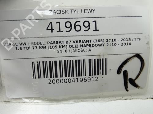 Left rear brake caliper VW PASSAT B7 Variant (365) 1.6 TDI | BP39268971M107 - Image 6