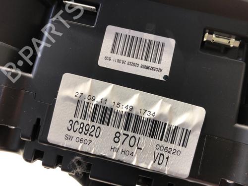 Instrument cluster VW PASSAT CC B6 (357) 2.0 TDI | BP39343303C47 - Image 4
