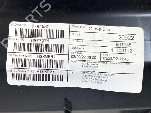 Handskerum BMW X4 (G02, F98) M Competition | BP39375050C95 - Image 7