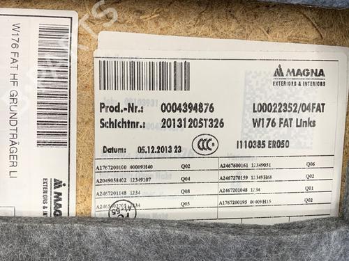 Front left panel MERCEDES-BENZ A-CLASS (W176) A 180 (176.042) | BP39358386C58 - Image 6