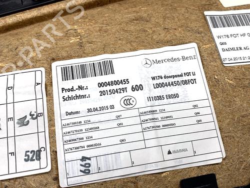 Rear left panel MERCEDES-BENZ A-CLASS (W176) A 180 (176.042) | BP39320725C60 - Image 5
