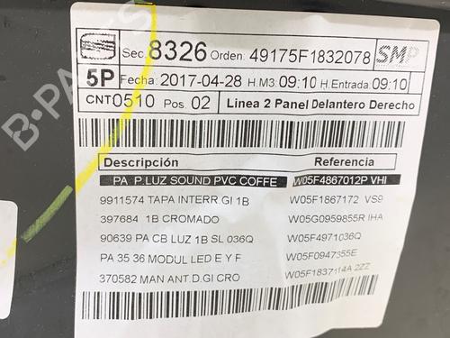 Front right panel SEAT LEON (5F1) 1.8 TSI | BP39326571C59 - Image 4