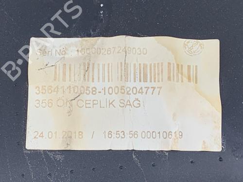 Front right panel FIAT TIPO Saloon (356_, 357_) 1.4 (356SXA1B) | BP39291014C59 - Image 5