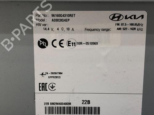 Radio HYUNDAI i30 (PDE, PD, PDEN) 1.0 T-GDI | BP39296910E6 - Image 6