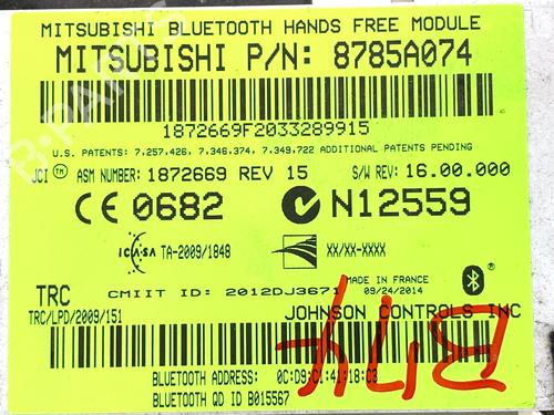Electronic module MITSUBISHI ASX (GA_W_) 1.6 MIVEC (GA1W) | BP39330920M83 - Image 5