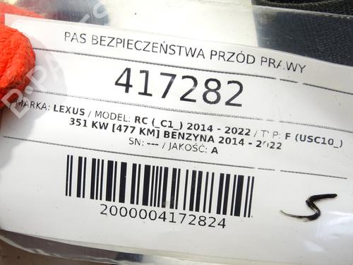 Front right seatbelt LEXUS RC (_C1_) F (USC10_, USC10R) | BP39268935I25 - Image 6