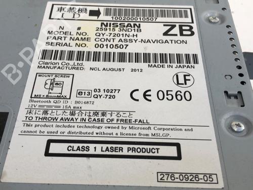 Radio NISSAN LEAF (ZE0) Electric | BP39302365E6 - Image 4