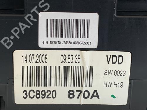 Instrument cluster VW PASSAT CC B6 (357) 2.0 TDI | BP39371567C47 - Image 4
