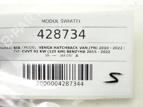 Lights ECU KIA VENGA Hatchback Van (YN) CVVT | BP39269127M55 - Image 4