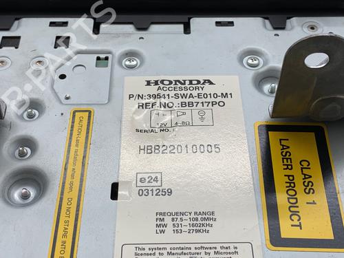 Radio HONDA CR-V III (RE_) 2.2 i-CTDi 4WD (RE6) | BP39703473E6 - Image 4