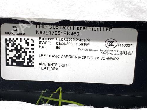 Sæde sæt BMW X5 (G05, F95) xDrive M 50 d | BP39339993C78  - Image 8