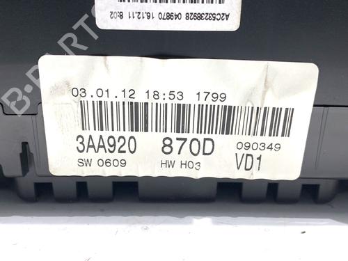 Instrument cluster VW PASSAT B7 Variant (365) 2.0 TDI | BP39322676C47 - Image 6