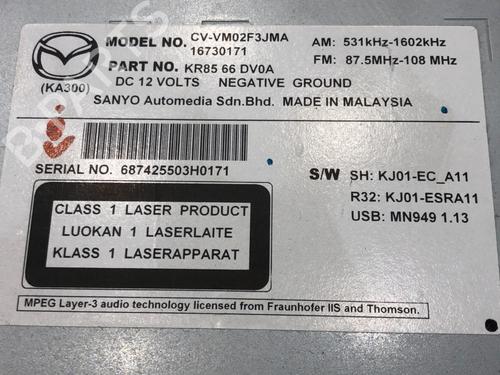 Radio MAZDA CX-5 (KE, GH) 2.2 D 4WD (KE2AW) | BP39283726E6 - Image 5