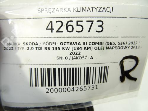 AC compressor SKODA OCTAVIA III Combi (5E5, 5E6) 2.0 TDI RS | BP39269082M34 - Image 5