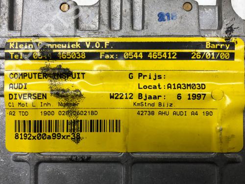 Engine control unit (ECU) AUDI A4 B5 (8D2) 1.9 TDI | BP39271934M57 - Image 5