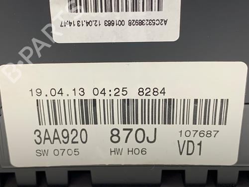 Instrument cluster VW PASSAT B7 Variant (365) 2.0 TDI | BP39311044C47 - Image 5