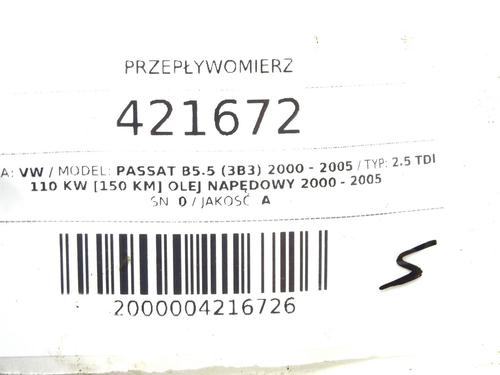 Mass air flow sensor VW PASSAT B5.5 (3B3) 2.5 TDI | BP39268992M95 - Image 4