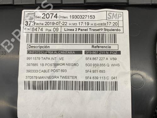 Rear left panel SEAT LEON ST (5F8) 2.0 Cupra 4Drive | BP39301296C60  - Image 6