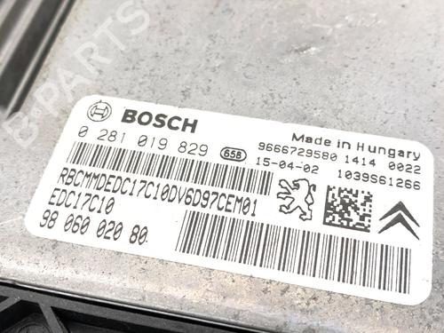 Engine control unit (ECU) CITROËN C3 II (SC_) 1.6 HDi | BP39762813M57 - Image 3
