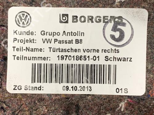 Forreste højre beklædning VW PASSAT B8 Variant (3G5, CB5) 2.0 TDI 4motion | BP39296873C59  - Image 5