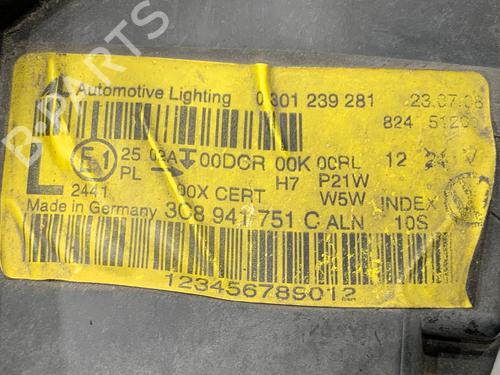 Venstre forlygte VW PASSAT CC B6 (357) 2.0 TDI | BP39371900C28  - Image 5