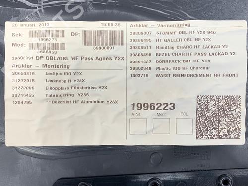 Front right panel VOLVO V70 III (135) 2.5 T | BP39355090C59 - Image 8