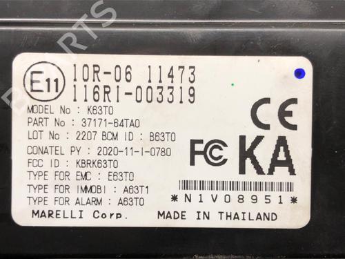 Electronic module SUZUKI SX4 S-Cross (JY) 1.4 Hybrid (Mild Hybrid) (AKK 414) | BP39272585M83 - Image 4